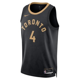 Muške NBA Dres Toronto Raptors Scottie Barnes 4 Nike 2022-23 City Edition Crno Swingman